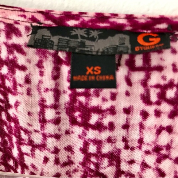 G By Guess purple and pink arm cutouts mini dress - Picture 7 of 8